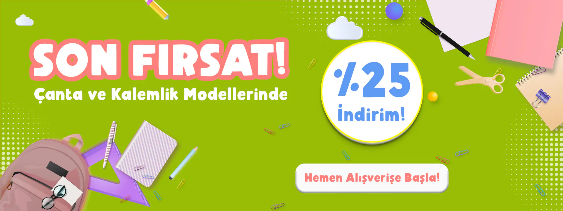 okul çantası ve kalemlik indirim